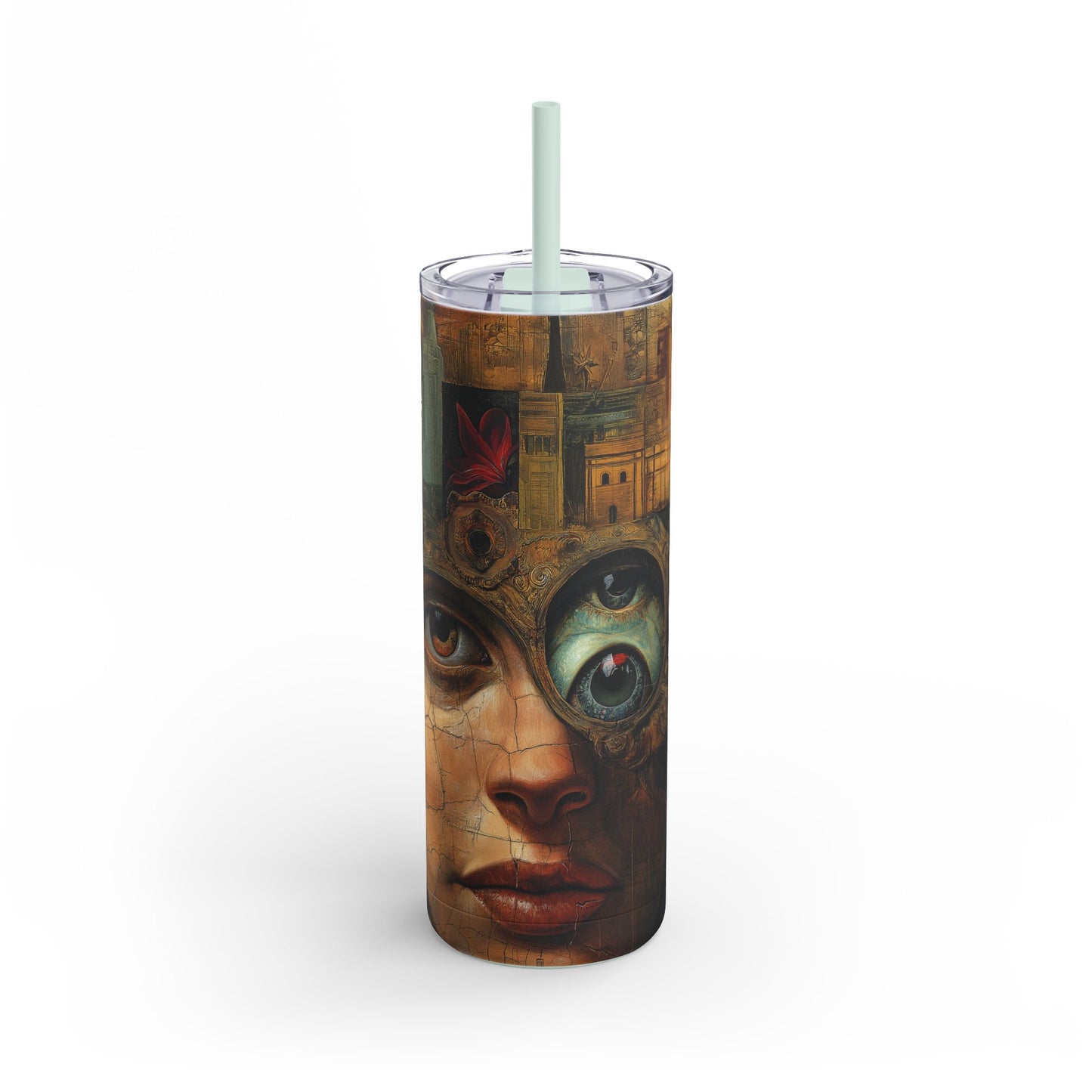 Gear-Bound Steampunk Skinny Tumbler