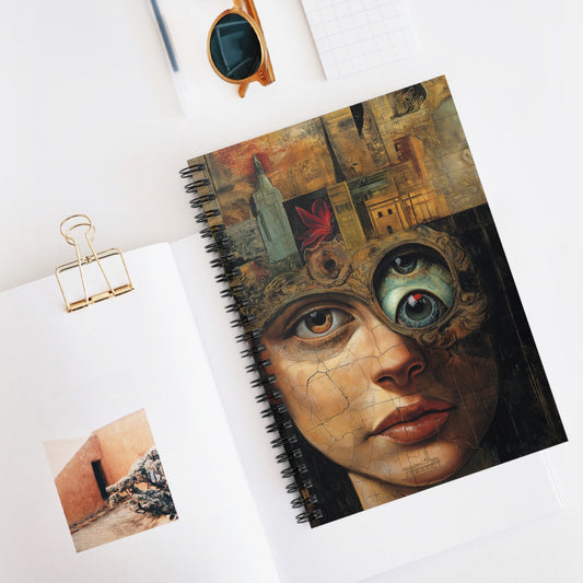 Gear-Bound Steampunk Spiral Notebook